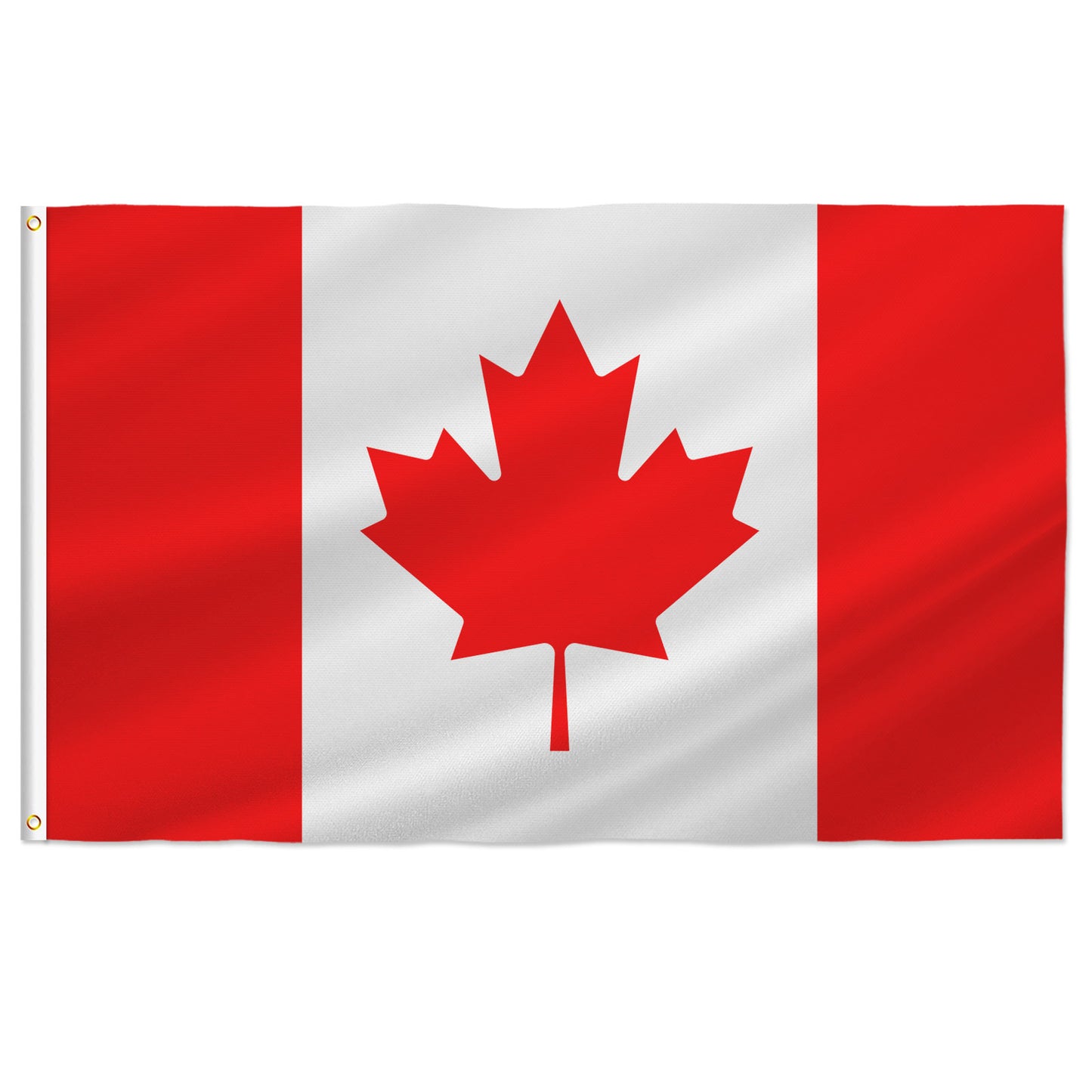 PTEROSAUR Canada Flag, CA Canadian National Flag with Brass Grommets for Room Indoor Outdoor Decor Banner