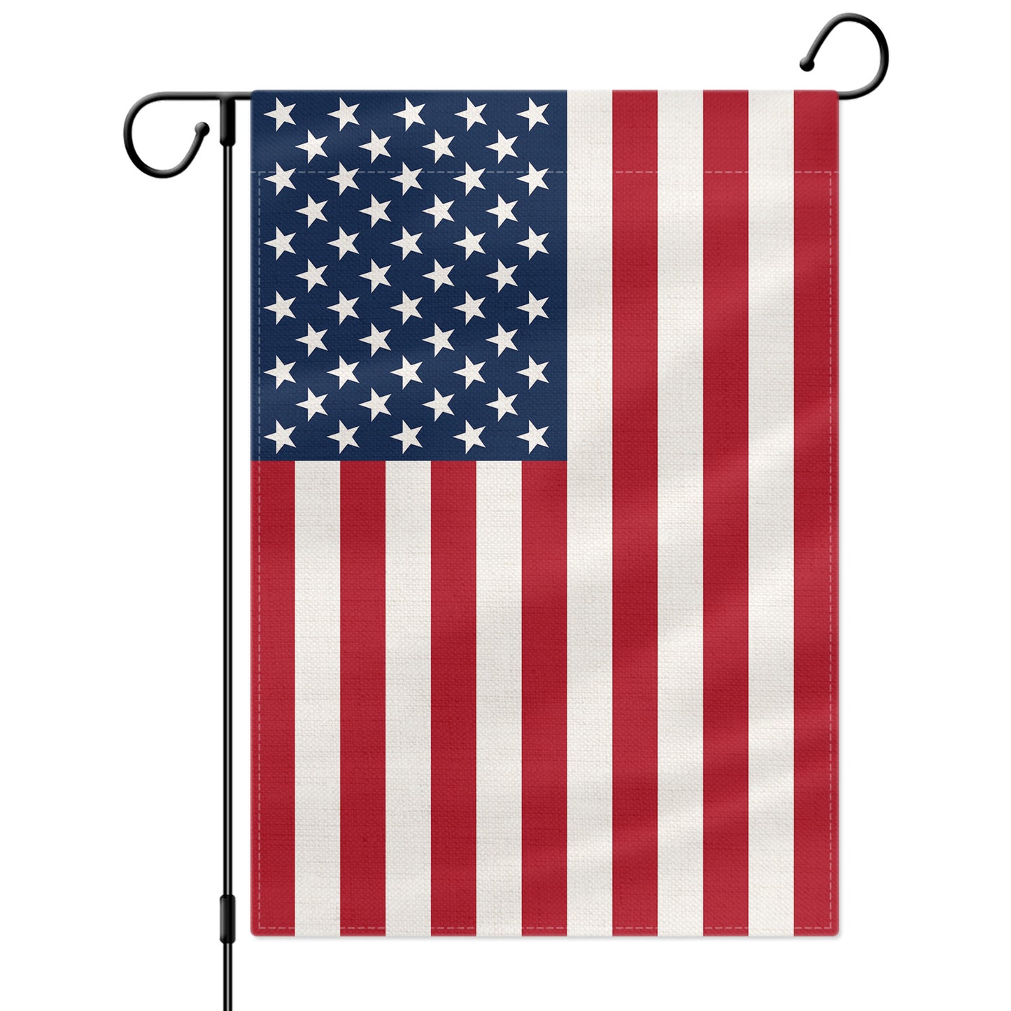 PTEROSAUR US American Garden Flag, 12.5x18 inch Vertical Double Sided Burlap, for House Yard Lawn Outdoor Decoration