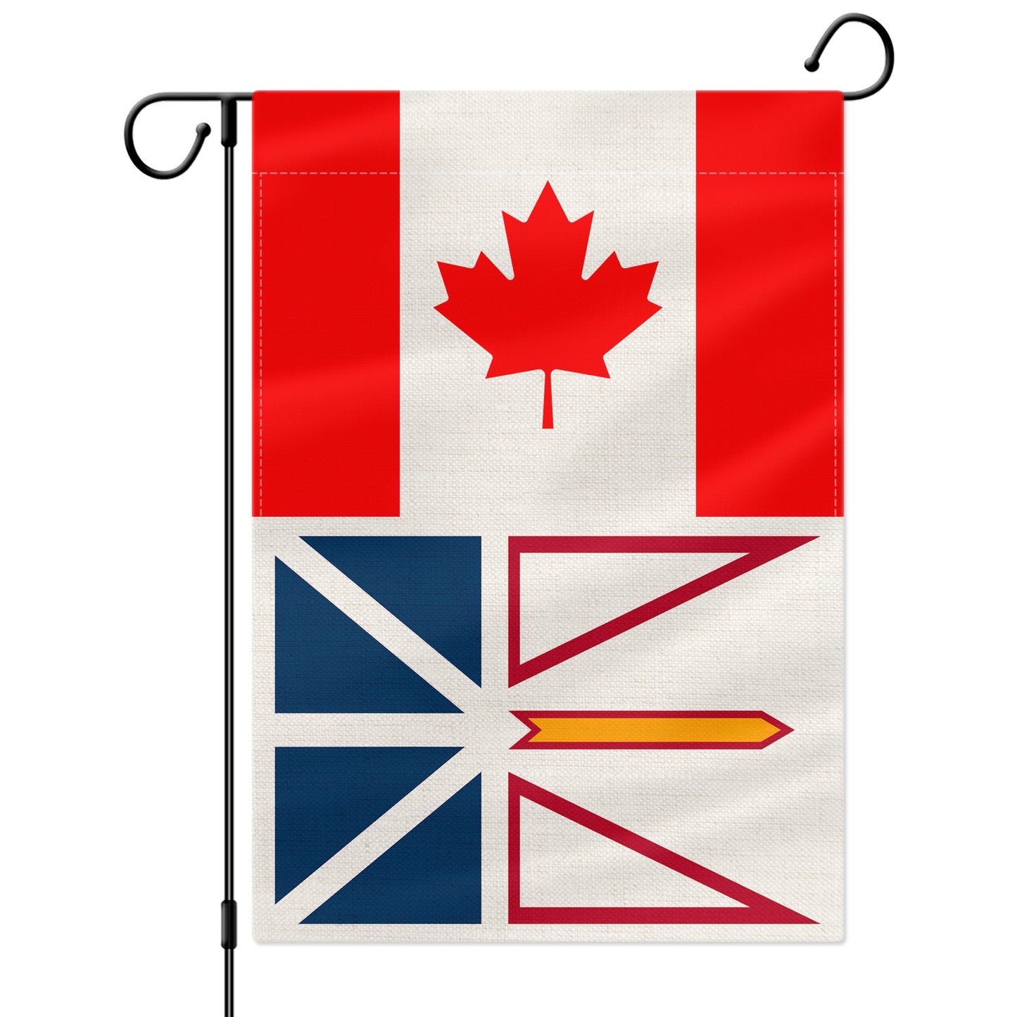 PTEROSAUR Canada and Newfoundland And Labrador Garden Flag, 12.5x18 inch