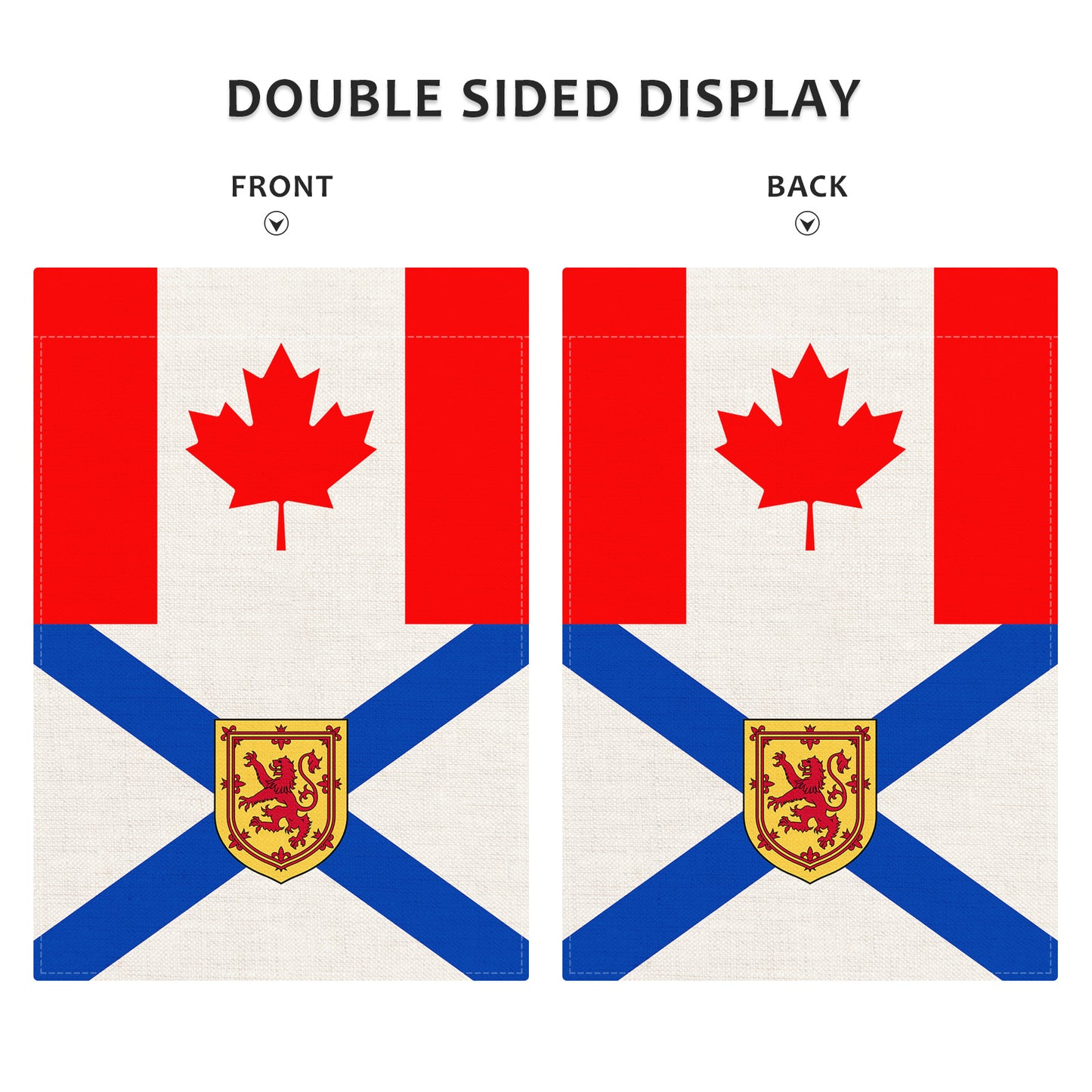 PTEROSAUR Canada and Nova Scotia Garden Flag, 12.5x18 inch
