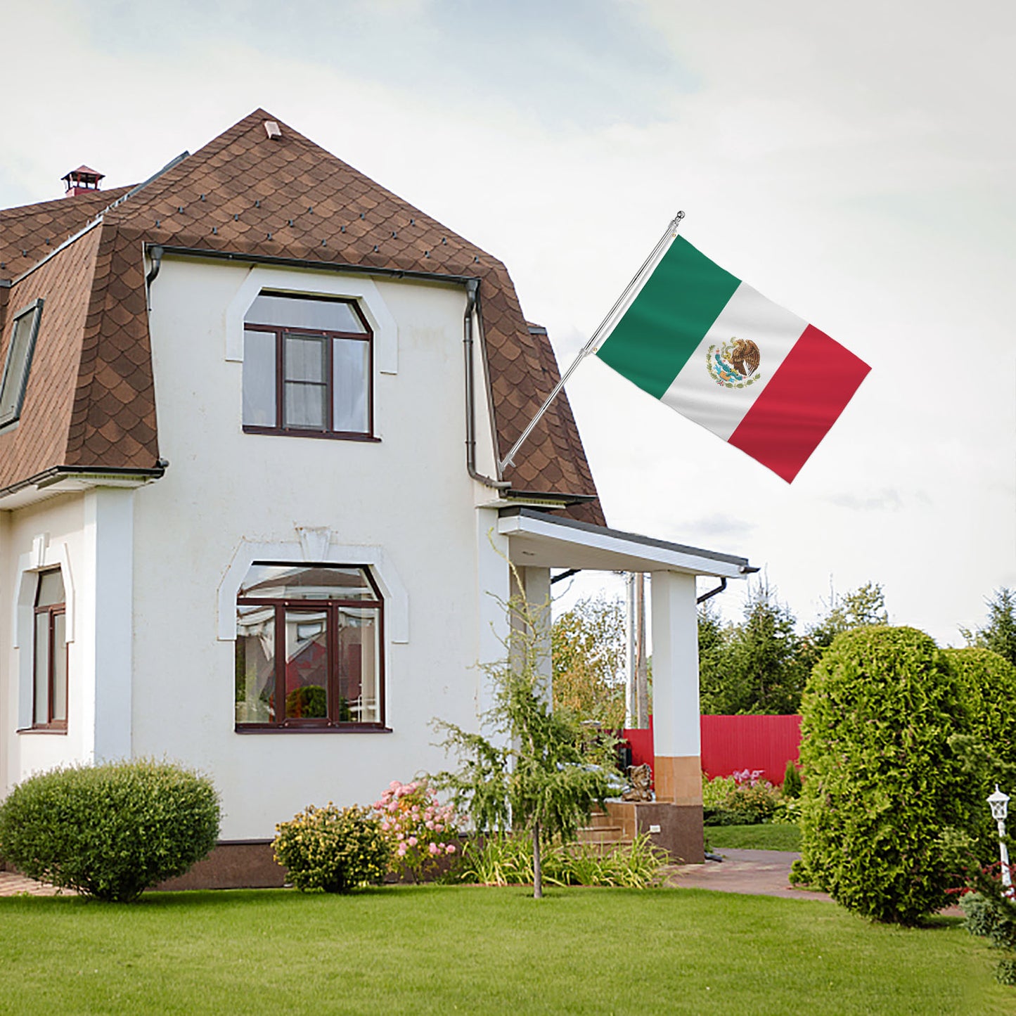 PTEROSAUR Mexico Flag, National Flag with Brass Grommets for Indoor Outdoor Decoration Banner