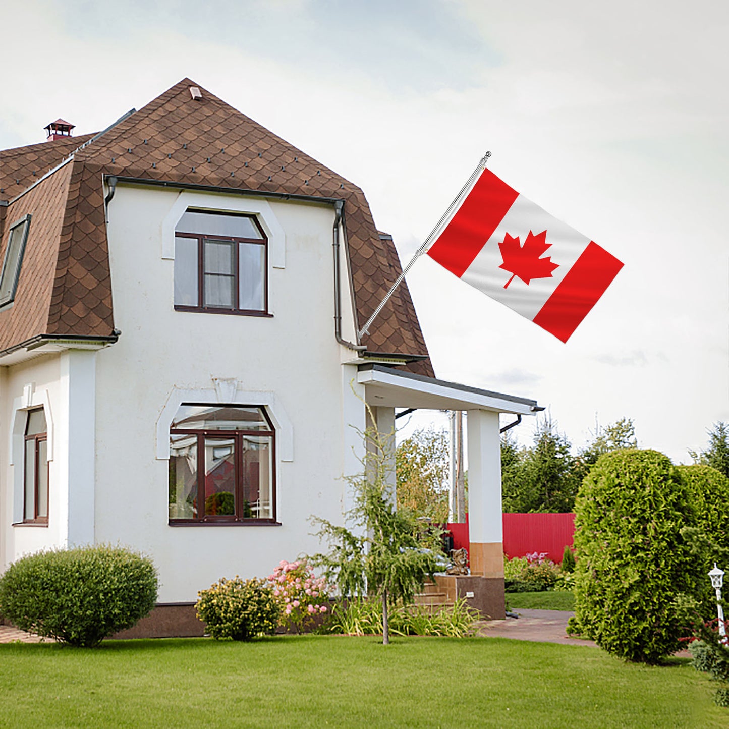 PTEROSAUR Canada Flag, CA Canadian National Flag with Brass Grommets for Room Indoor Outdoor Decor Banner