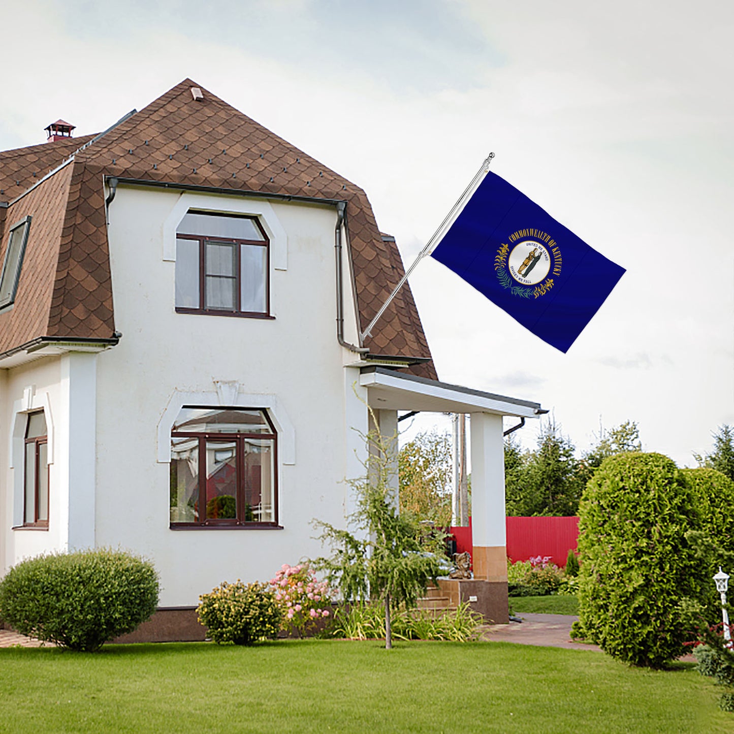 PTEROSAUR USA Kentucky Flag, US American KY Kentuckian State Flag with Brass Grommets for Outdoor and Indoor Decoration Banner