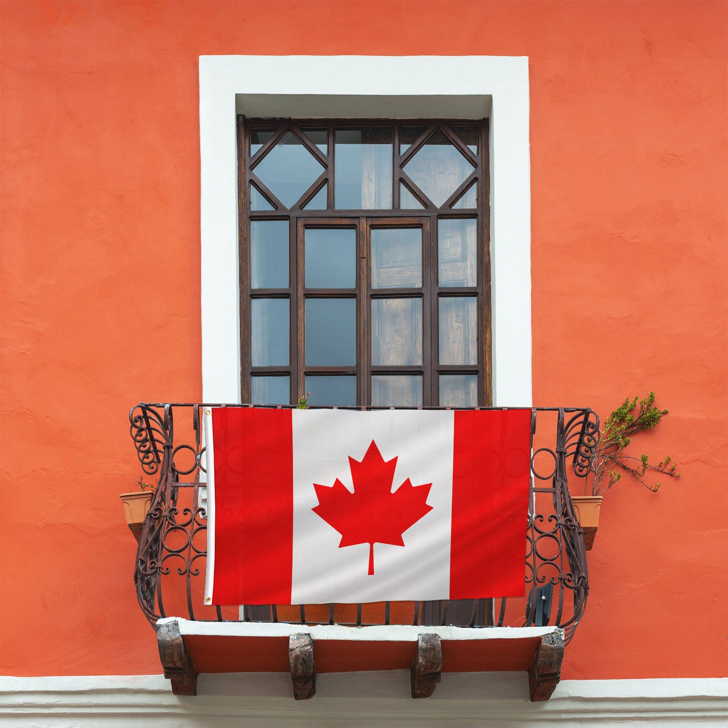 PTEROSAUR Canada Flag, CA Canadian National Flag with Brass Grommets for Room Indoor Outdoor Decor Banner