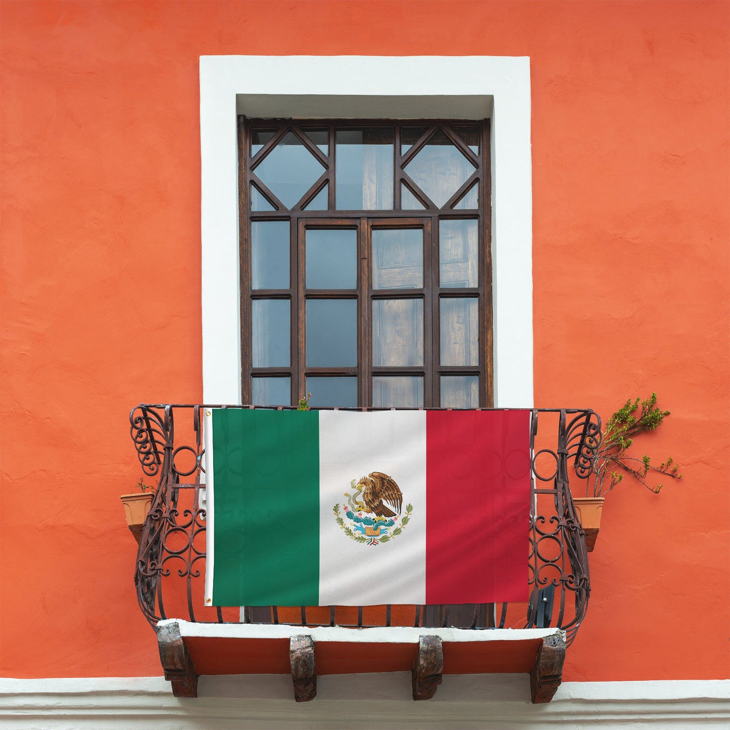 PTEROSAUR Mexico Flag, National Flag with Brass Grommets for Indoor Outdoor Decoration Banner