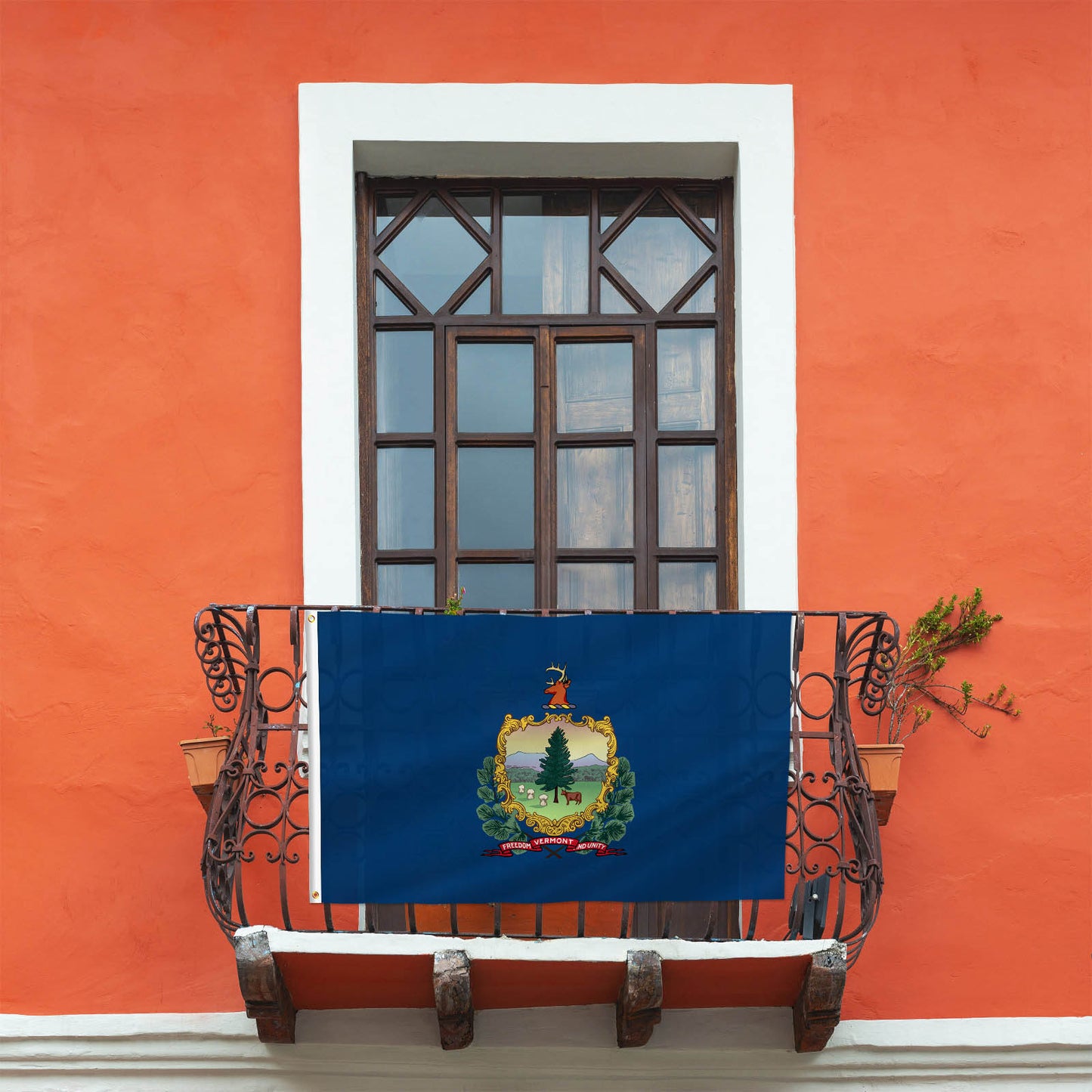 PTEROSAUR USA Vermont Flag, US American VT Vermont State Flag with Brass Grommets for Outdoor and Indoor Decoration Banner