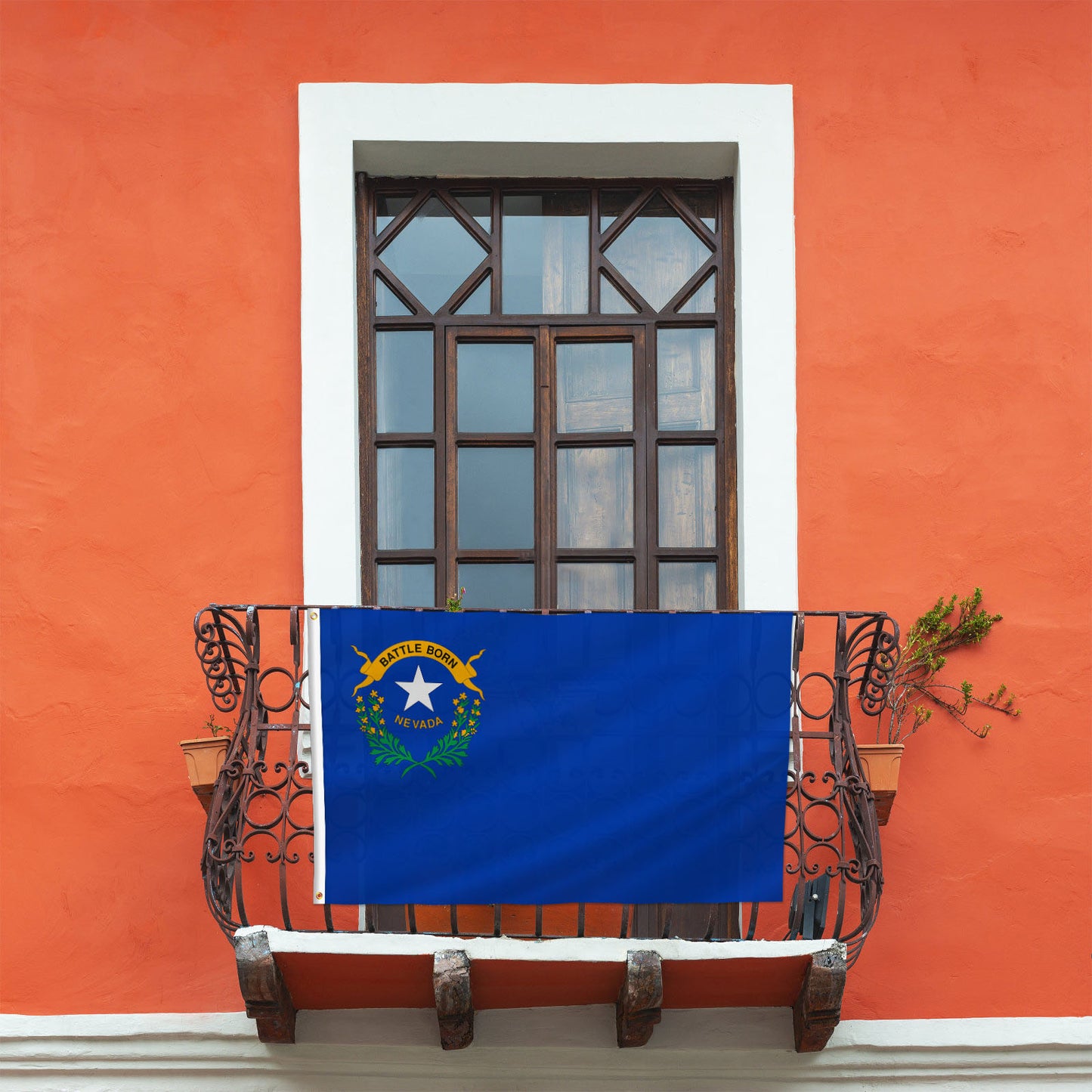 PTEROSAUR USA Nevada Flag, US American NV Nevadan Nevada State Flag with Brass Grommets for Outdoor and Indoor Decoration Banner