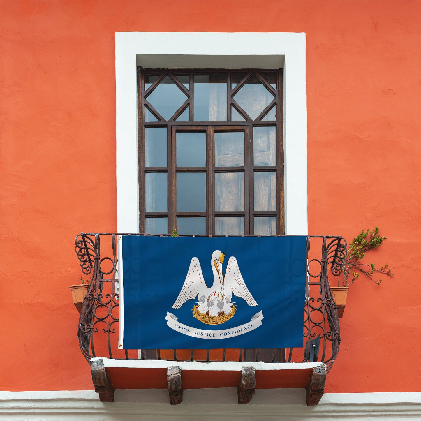 PTEROSAUR USA Louisiana Flag, US American LA Louisianian State Flag with Brass Grommets for Outdoor and Indoor Decoration Banner