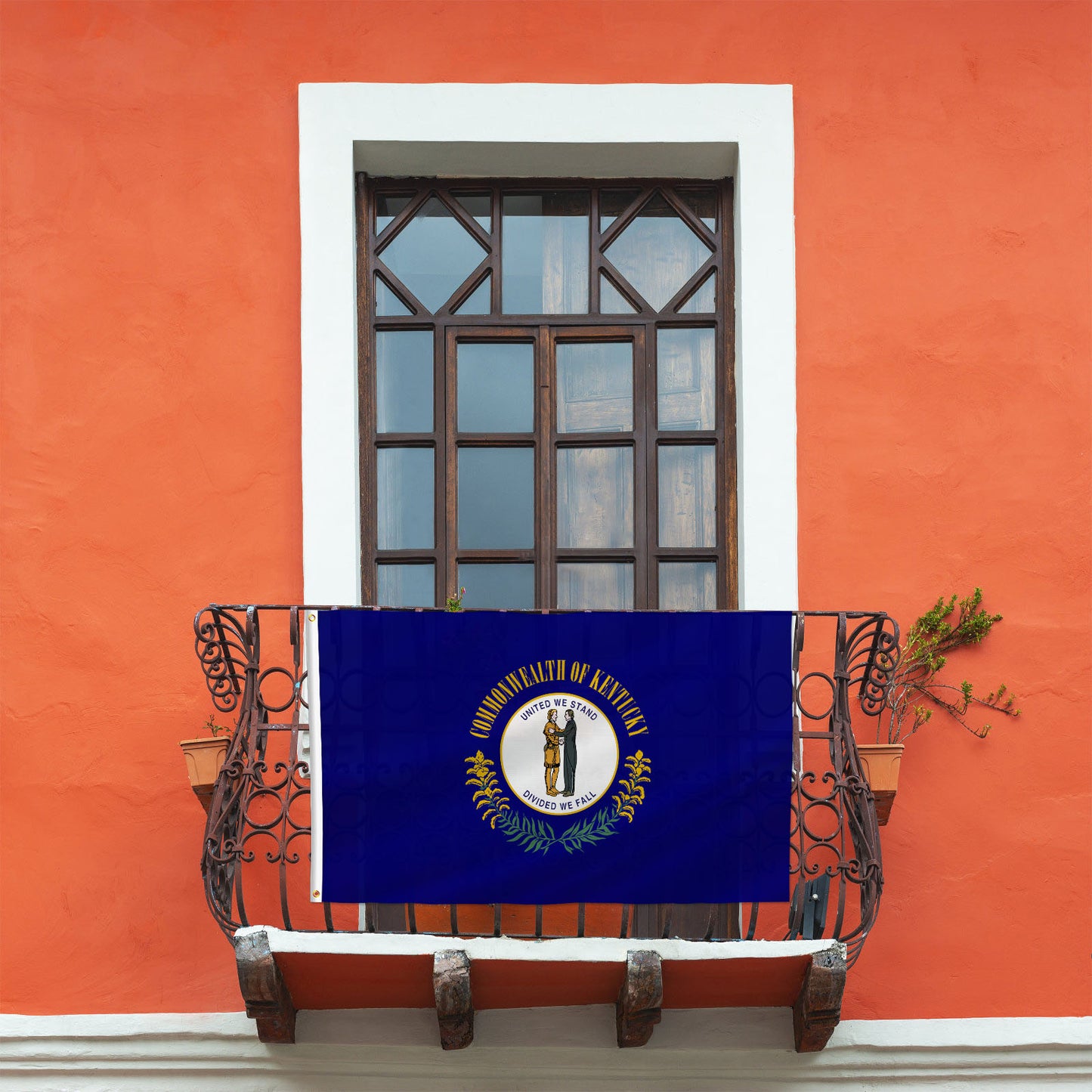 PTEROSAUR USA Kentucky Flag, US American KY Kentuckian State Flag with Brass Grommets for Outdoor and Indoor Decoration Banner