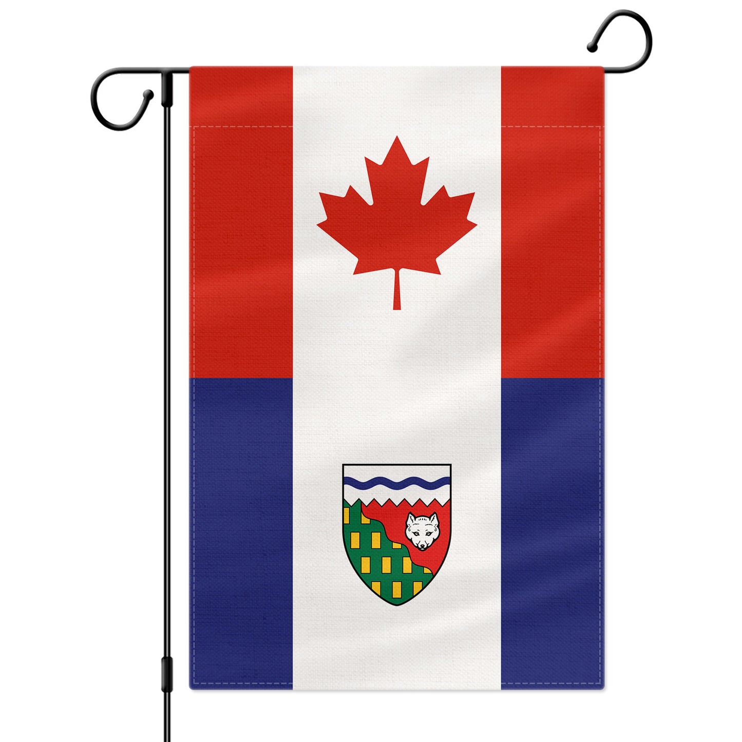 PTEROSAUR Canada and Northwest Territories Garden Flag, 12x18 inch