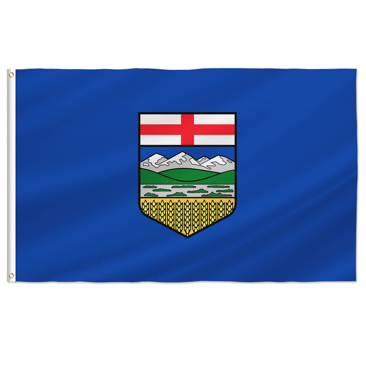 PTEROSAUR Canada Alberta Province Flag, CA Canadian Alberta Flag with Brass Grommets for Indoor Outdoor Decoration Banner