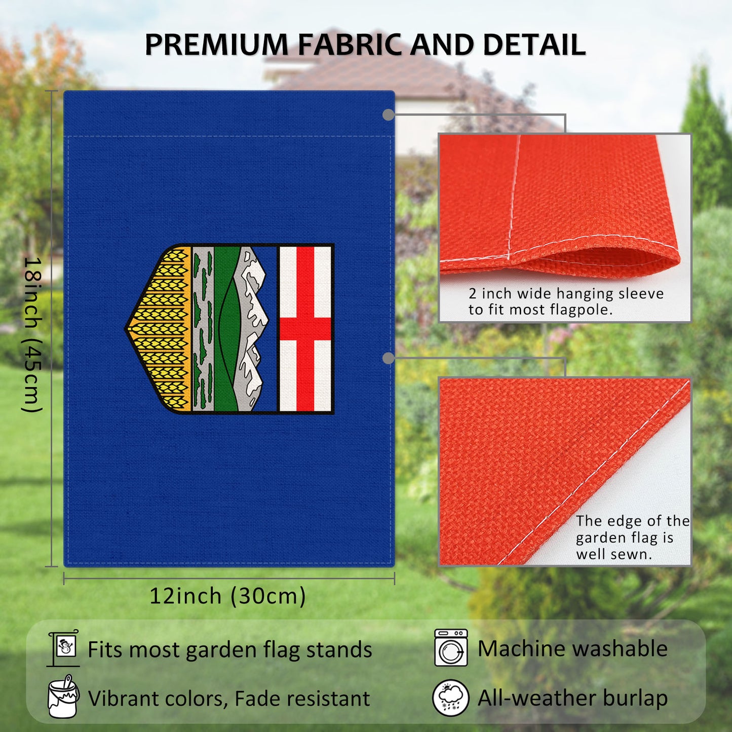 PTEROSAUR Alberta Garden Flag, 12x18 Inch