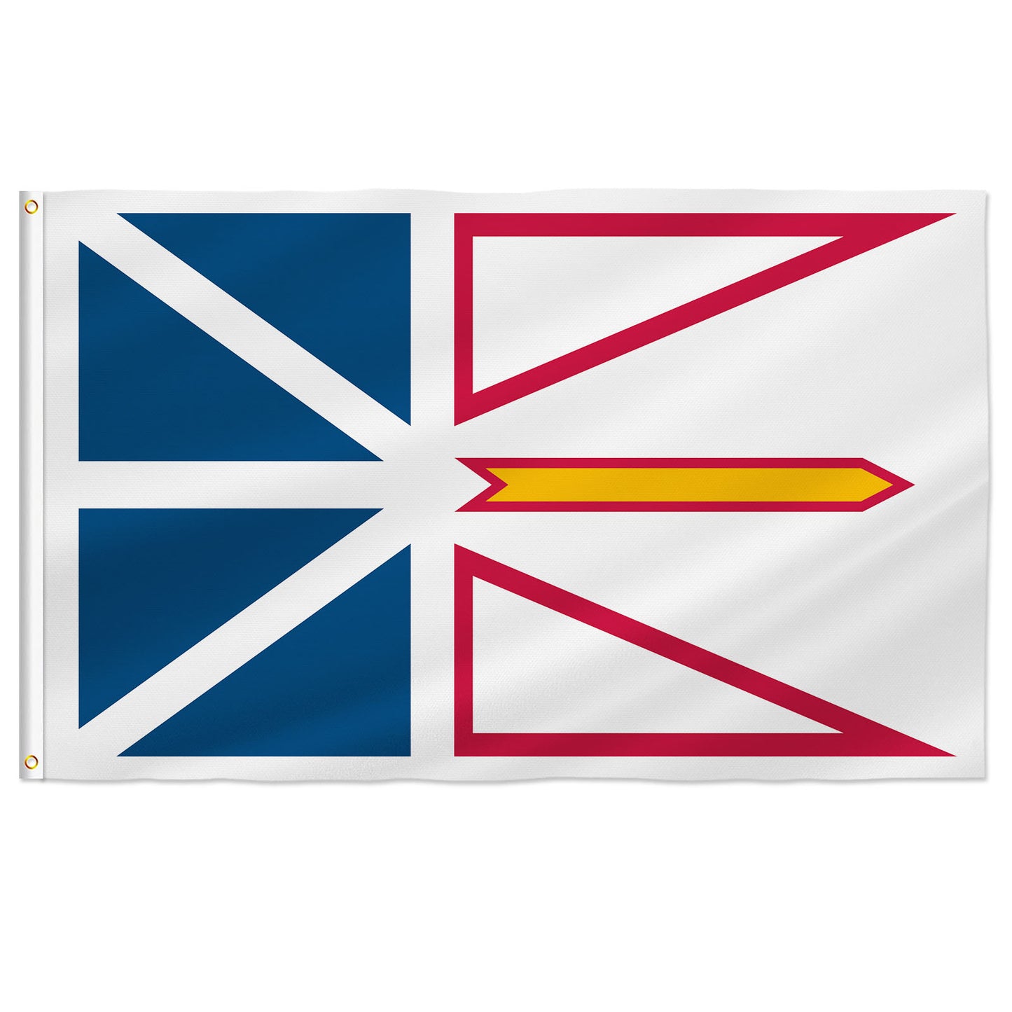 PTEROSAUR Canada Newfoundland and Labrador Province Flag, Canadian Flag with Brass Grommets for Indoor Outdoor Decoration Banner