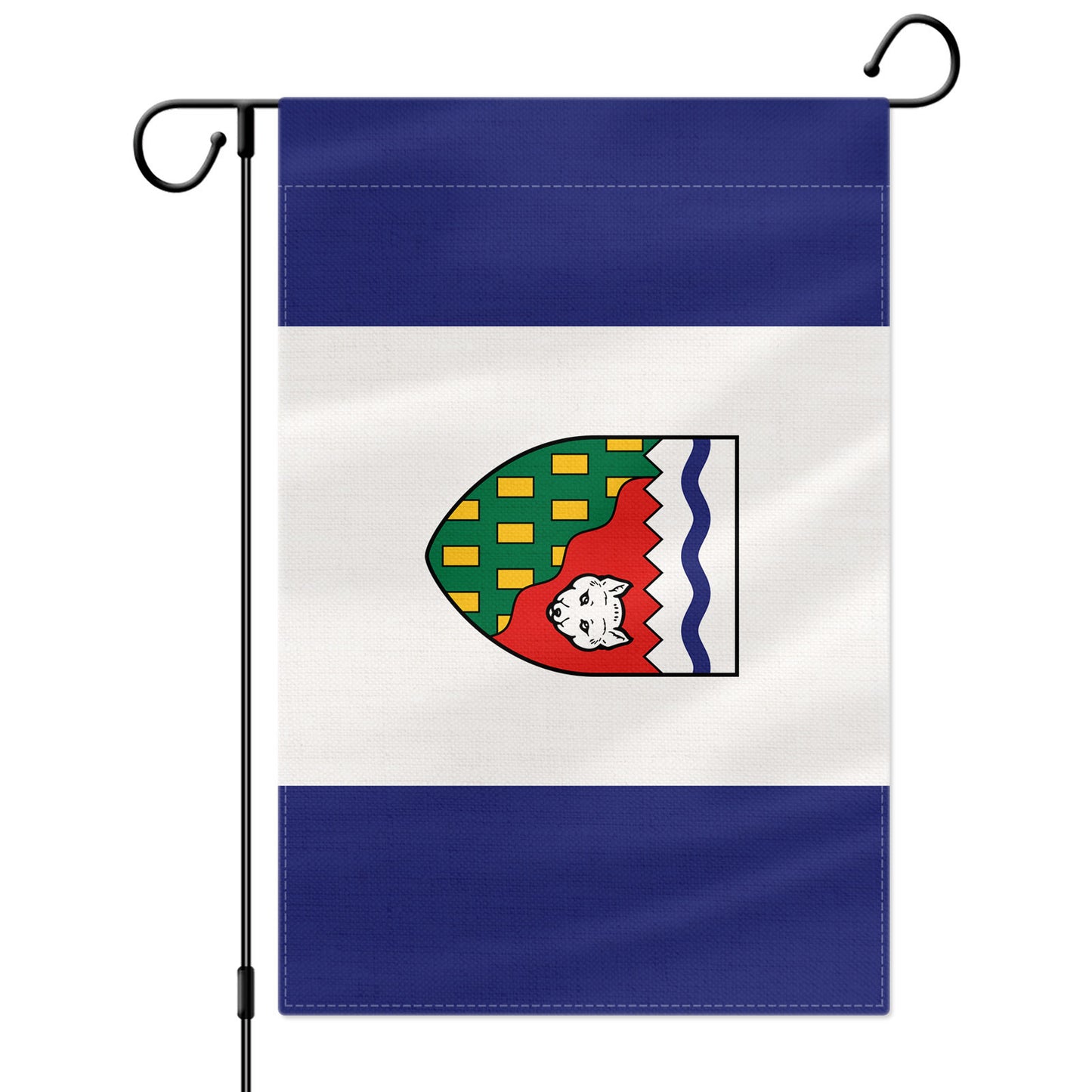 PTEROSAUR Canada Northwest Territories Province Garden Flag, 12x18 inch