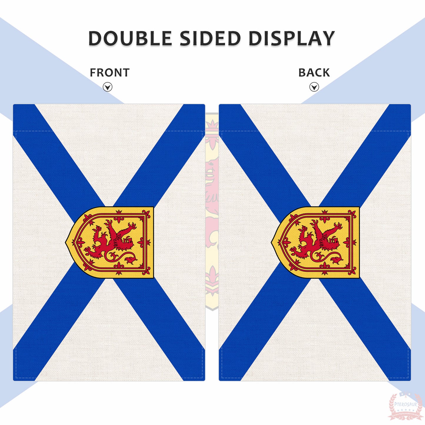 PTEROSAUR Canada Nova Scotia Province Garden Flag, 12x18 inch