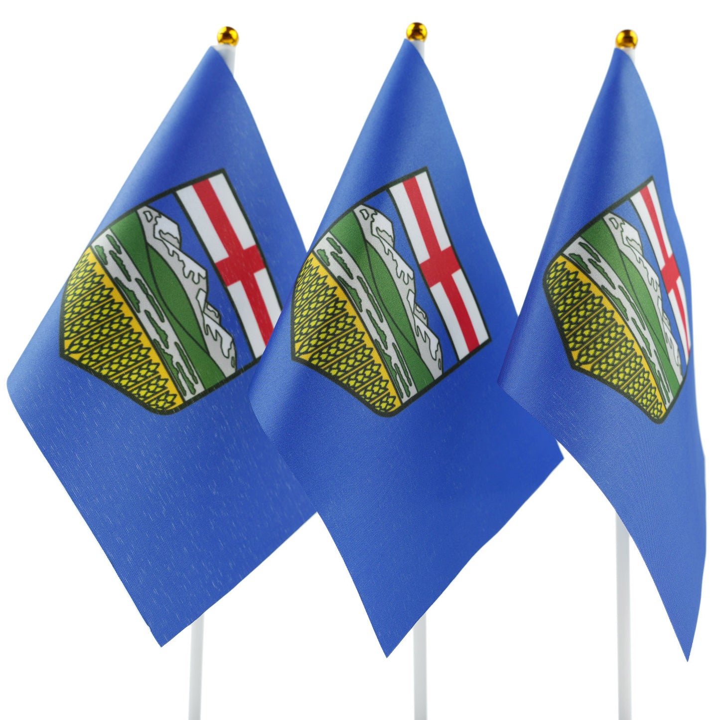 PTEROSAUR 14x21cm Canada Alberta Province Hand Flag
