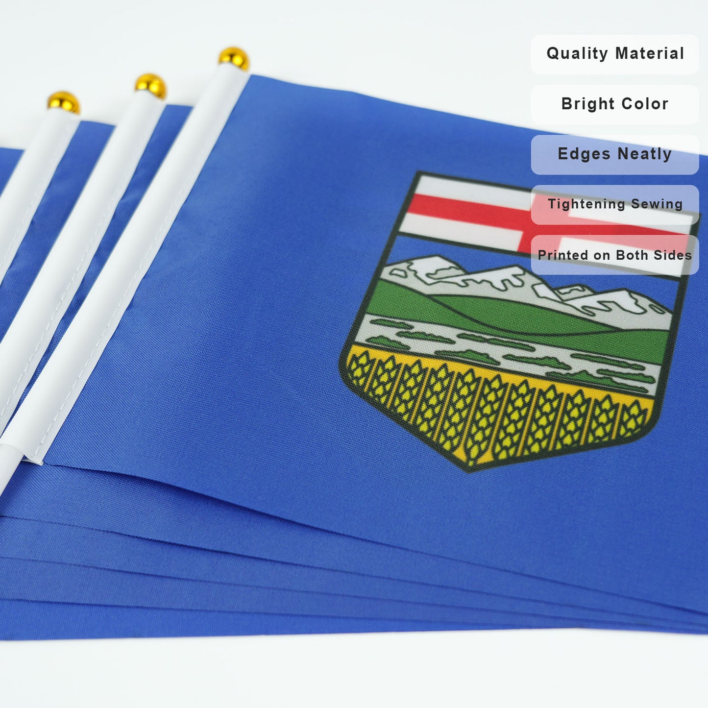 PTEROSAUR 14x21cm Canada Alberta Province Hand Flag