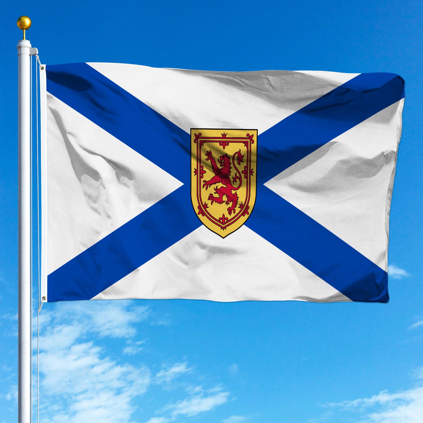 PTEROSAUR Canada Nova Scotia Province Flag, CA Canadian Nova Scotia Flag for Indoor Outdoor Decoration Banner