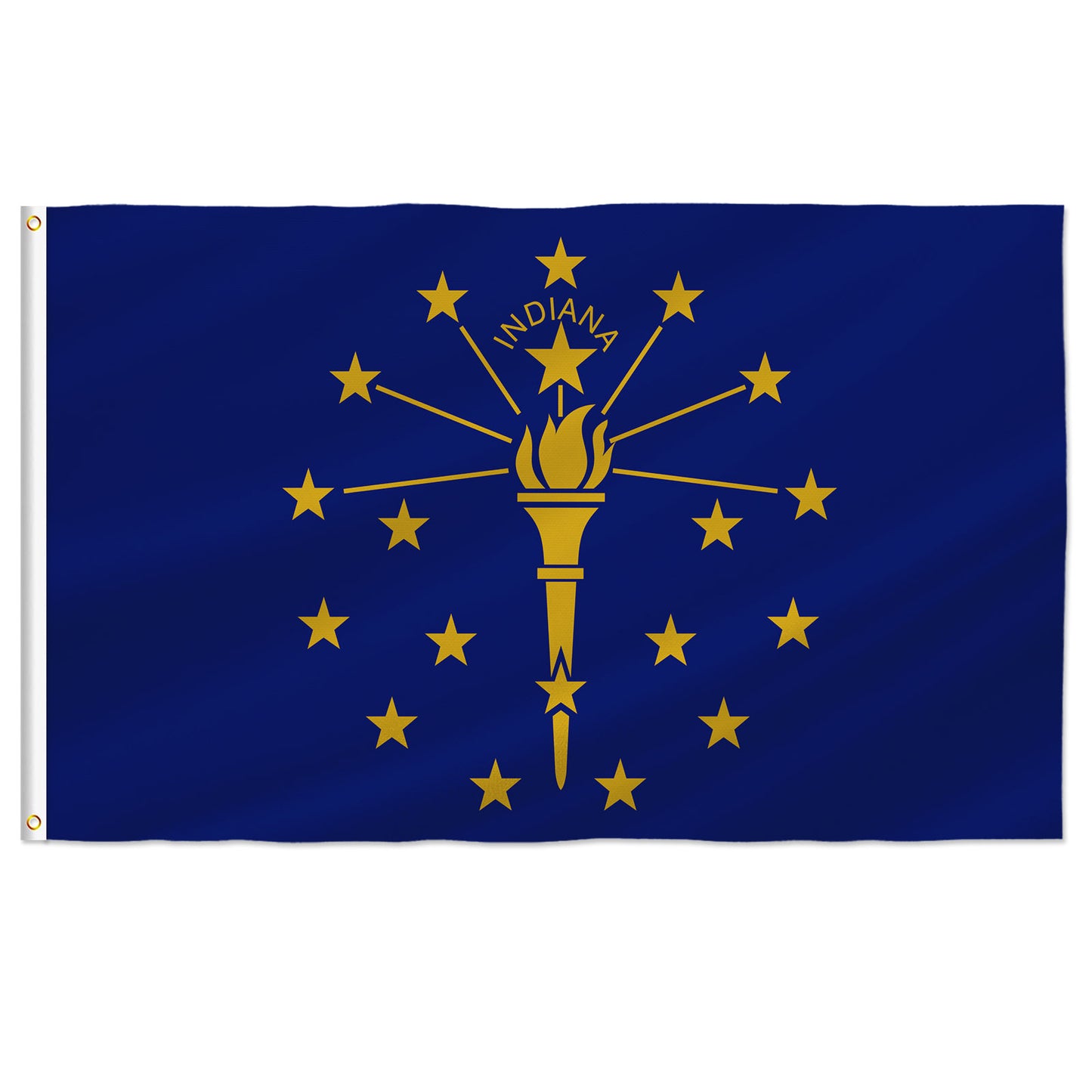PTEROSAUR USA Indiana Flag, US American IN Indiana State Flag with Brass Grommets for Outdoor and Indoor Decoration Banner