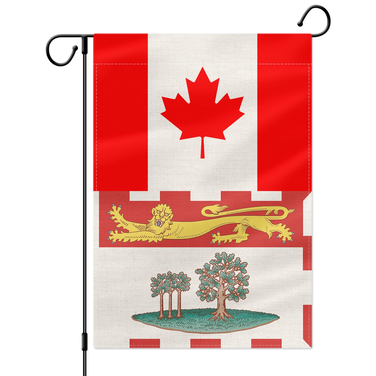 PTEROSAUR Canada and Prince Edward Island Garden Flag, 12x18 inch