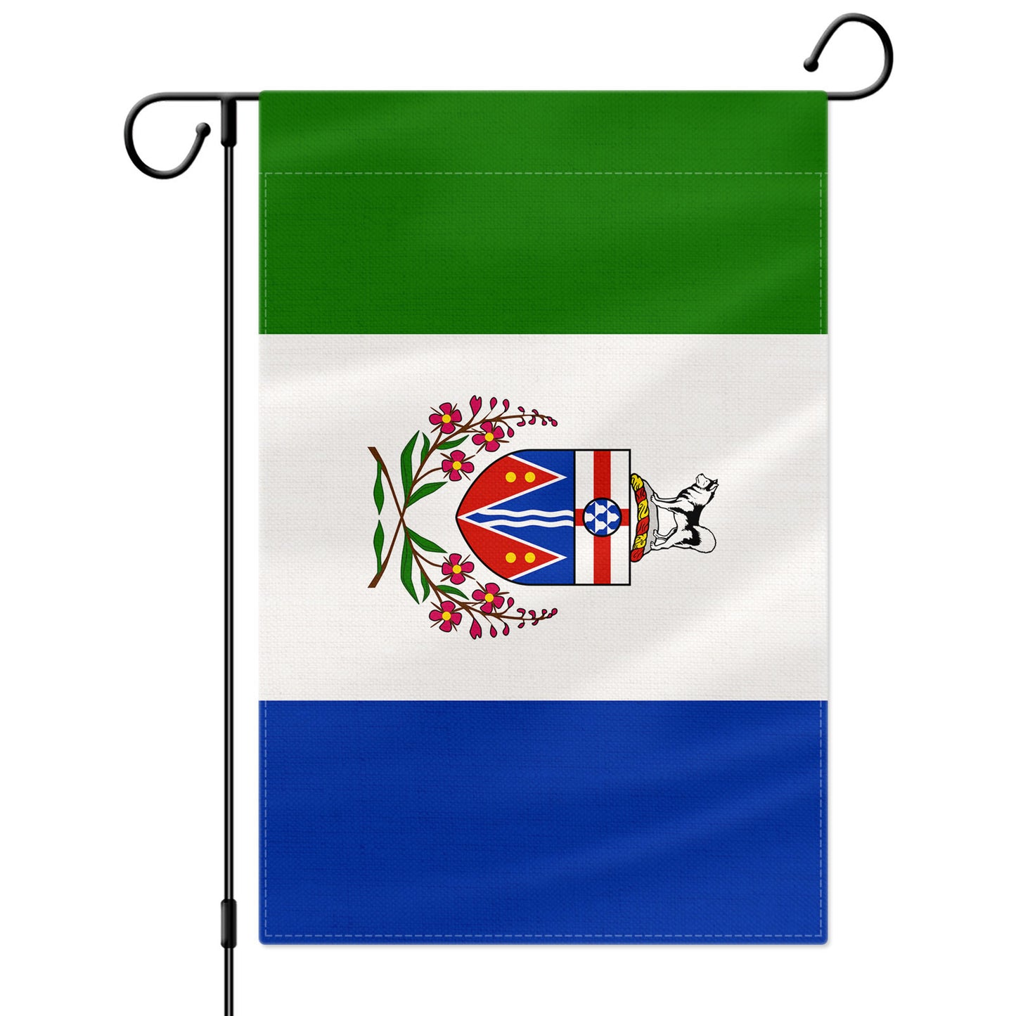 PTEROSAUR Canada Yukon Territory Garden Flag, 12x18 inch