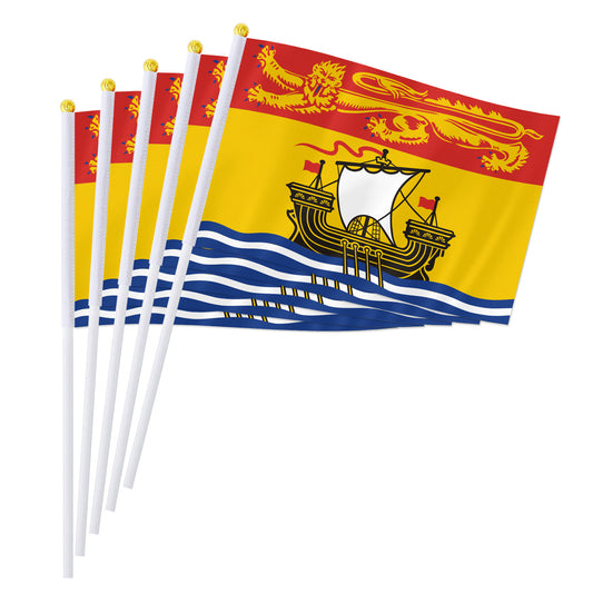PTEROSAUR 14x21cm Canada New Brunswick Province Hand Flag