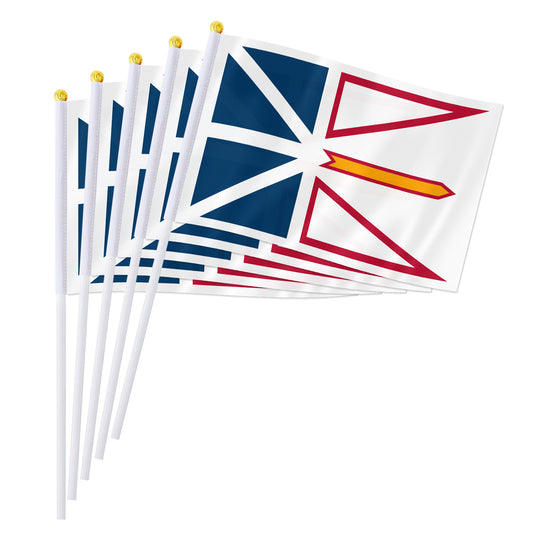 PTEROSAUR 14x21cm Canada Canadian Newfoundland and Labrador Province Hand Flag