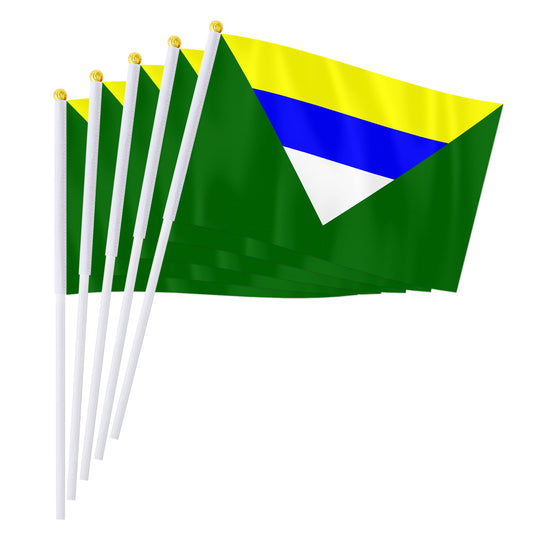 14*21cm  Nicaragua Boaco Hand Flag, Nicaragua Nicaraguan Autonomous Region Handheld Small Flags