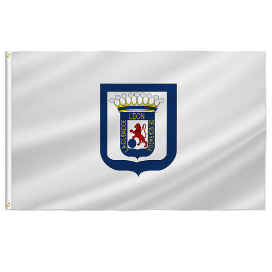 Nicaragua León Flag, Nicaraguan Autonomous Region Flags, Brass Grommets Indoor Outdoor Decoration Banner