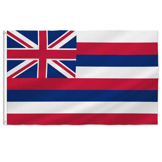 PTEROSAUR USA Hawaii Flag, US American HI Hawaiian State Flag with Brass Grommets for Outdoor and Indoor Decoration Banner