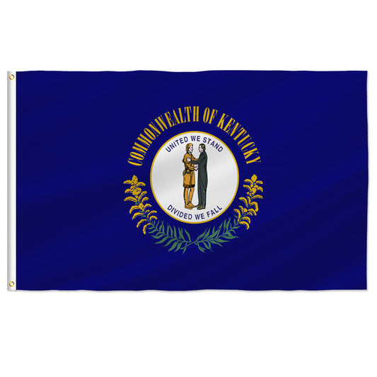 PTEROSAUR USA Kentucky Flag, US American KY Kentuckian State Flag with Brass Grommets for Outdoor and Indoor Decoration Banner