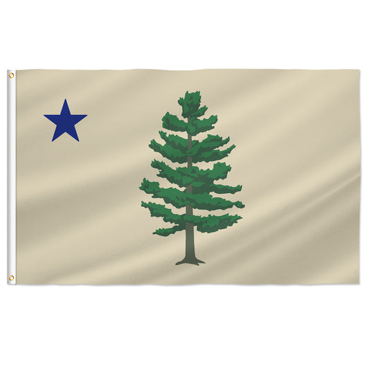 PTEROSAUR New Maine State Flag, 3x5 Ft 2024 Maine Flags, Polyester Flag with Brass Grommets Outdoor Indoor Decoration Banner