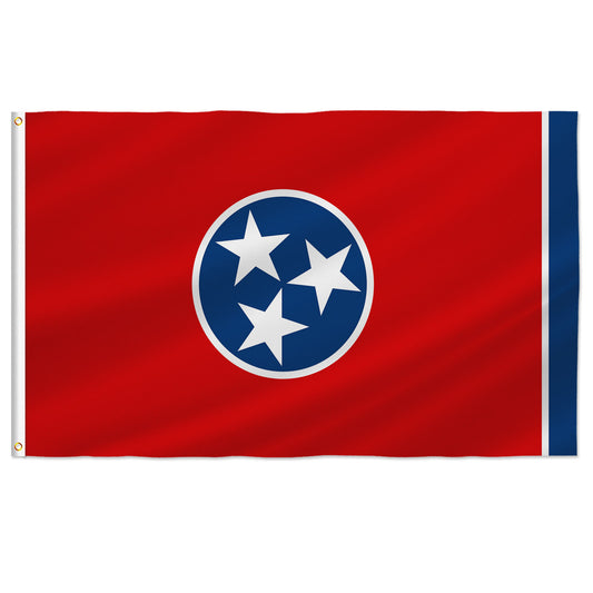 PTEROSAUR USA Tennessee Flag, US American Tennessean State Flag with Brass Grommets for Outdoor and Indoor Decoration Banner